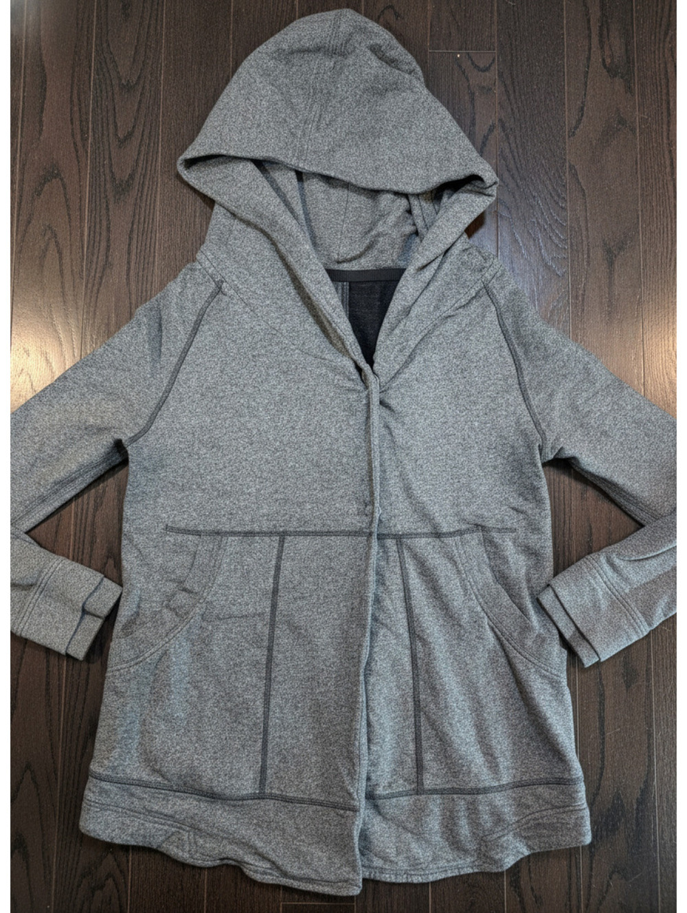 Lululemon Gray Hooded Zip-Up Jacket Size 2